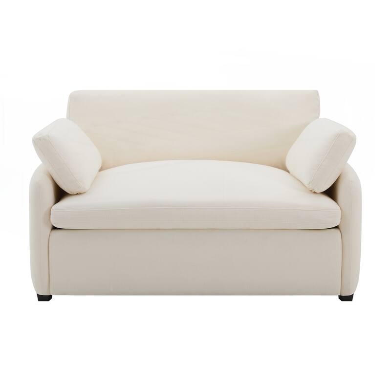 Oversized Chenille Single Sofa Chair