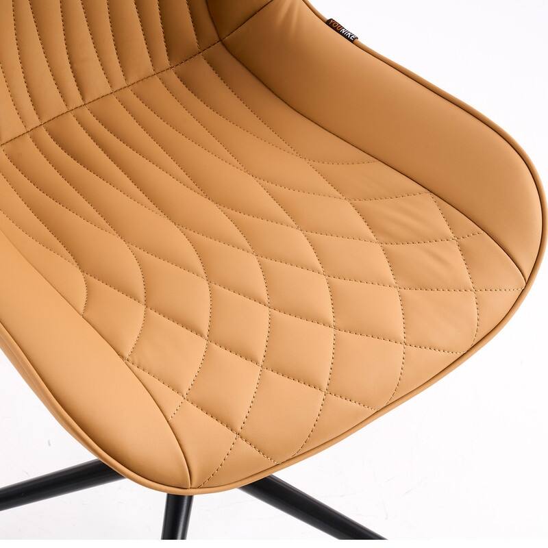 Modern Office Chair, Leather Swivel Office Chair for Home Office