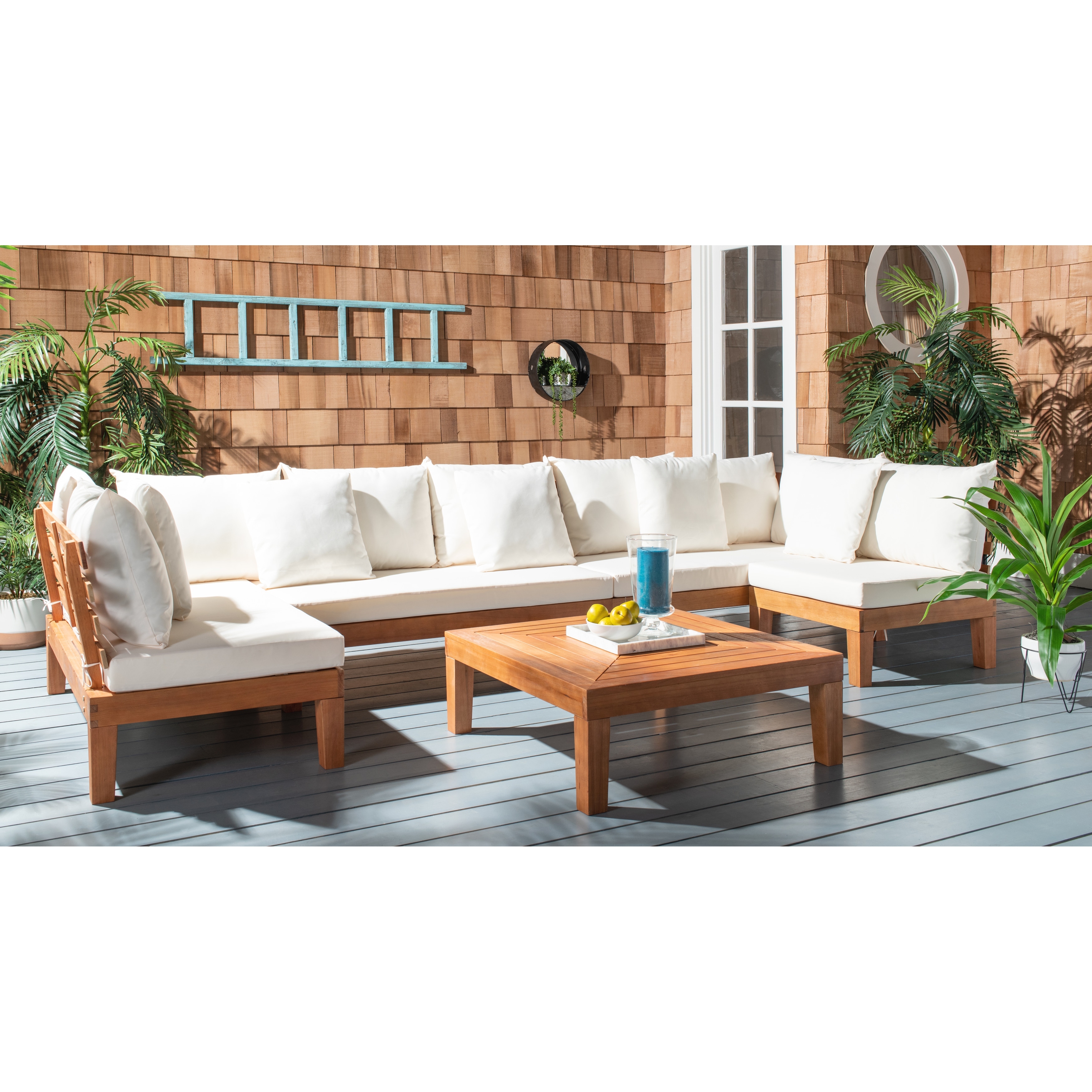 Safavieh outdoor living granton 5 pc living set new arrivals