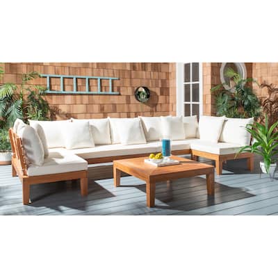 SAFAVIEH Outdoor Living Granton 5-piece Sectional Chat Set