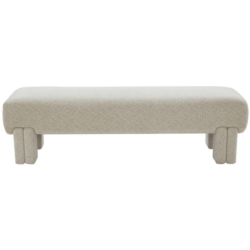 SAFAVIEH Couture Mahvash Upholstered Bench - 62 In W x 20 In D x 18 In H - 62Wx20Dx18H