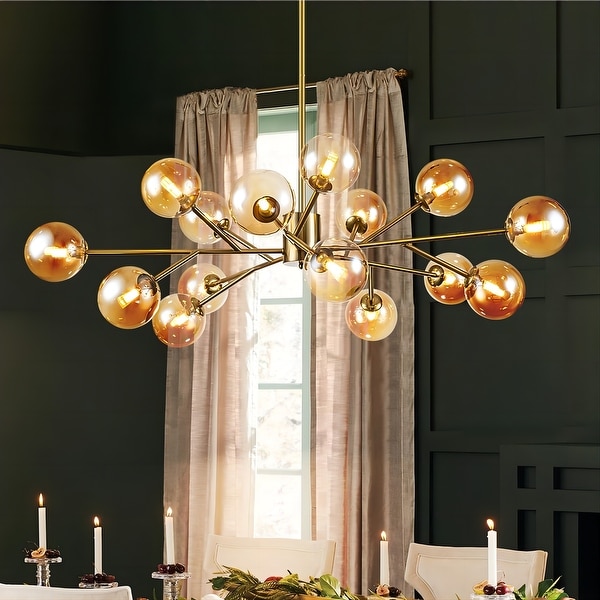 Modern Large Bubble Sputnik Chandelier in Black or Gold for Dining Room On Sale Bed Bath Beyond 34234779