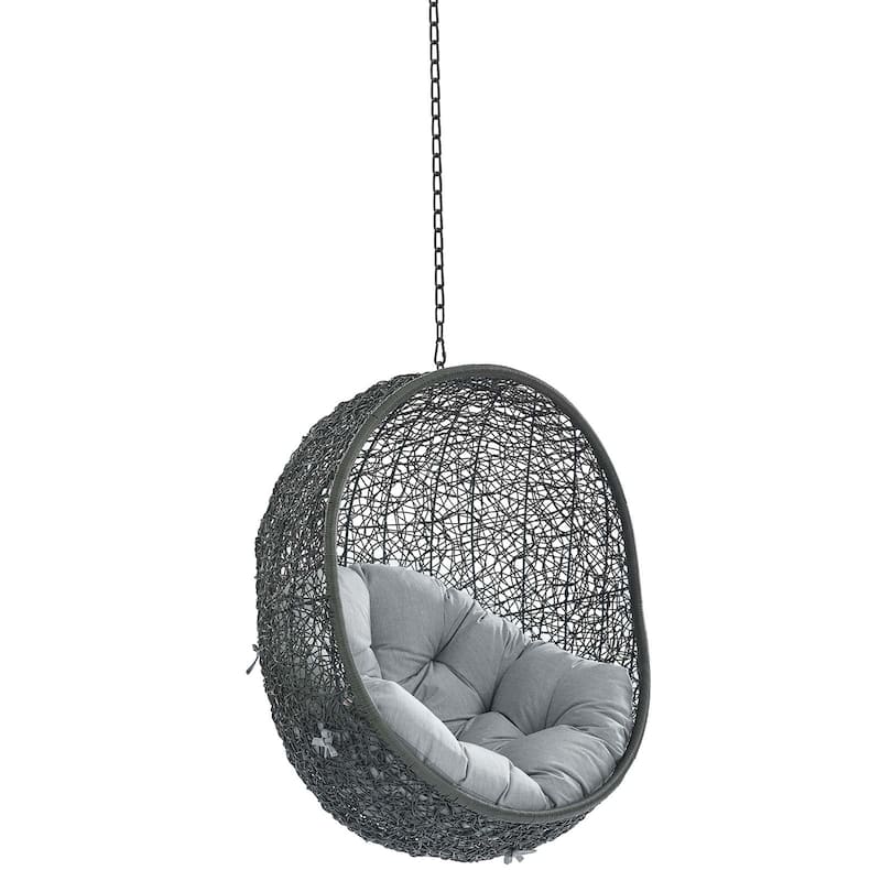 Hide Sunbrella Fabric Swing Outdoor Patio Lounge Chair without Stand