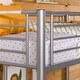 preview thumbnail 3 of 9, Walker Edison Abner Silver Metal Deluxe Twin Loft Bed