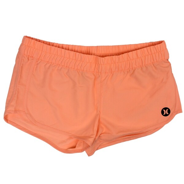 Hurley Women S Supersuede Solid Beachrider 2 5 Shorts Sunset Glow Xs