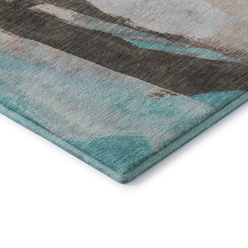 Premium Washable Super Soft Abstract Brushstrokes Mayfield Rug