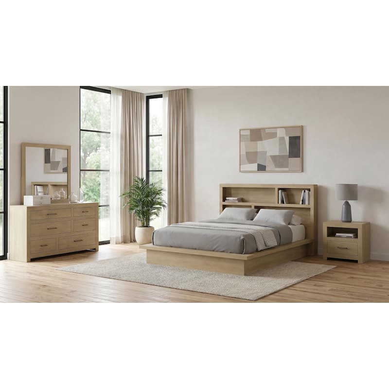 Hendricks Bedroom Set Light Oak