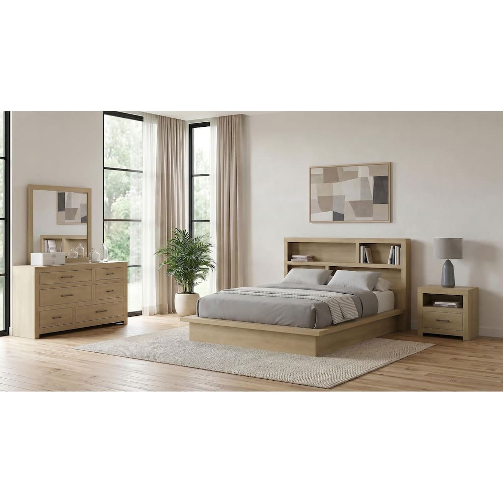 Hendricks Bedroom Set Light Oak