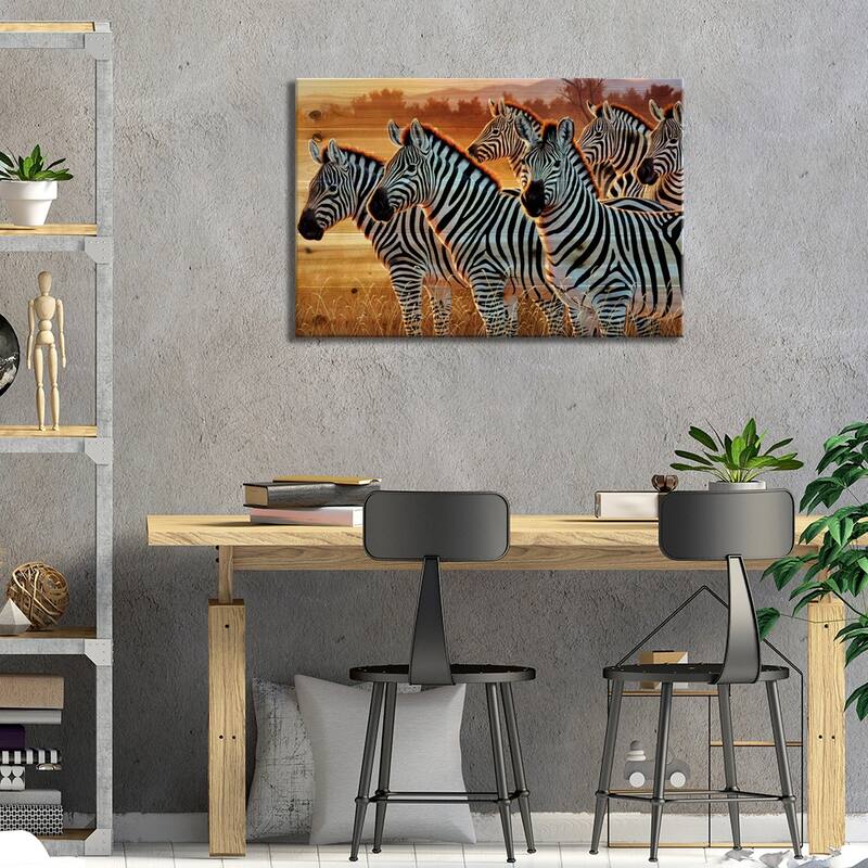 Dusty Suspicions Print On Wood by Cynthie Fisher - Multi-Color