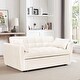 preview thumbnail 11 of 28, 64.96" Velvet Convertible Sofa Bed with Storage Pocket