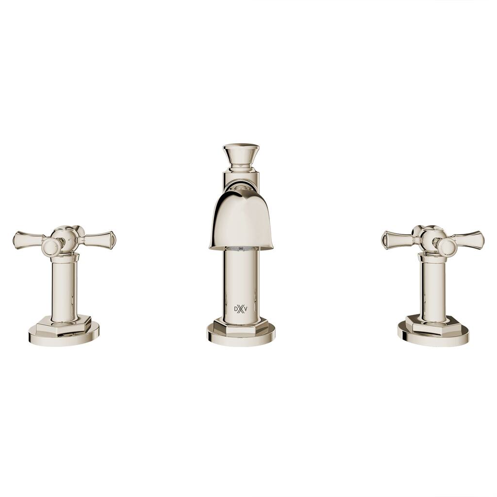 DXV Oak Hill 1.2GPM High Spout Widespread Lavatory Faucet with Cross