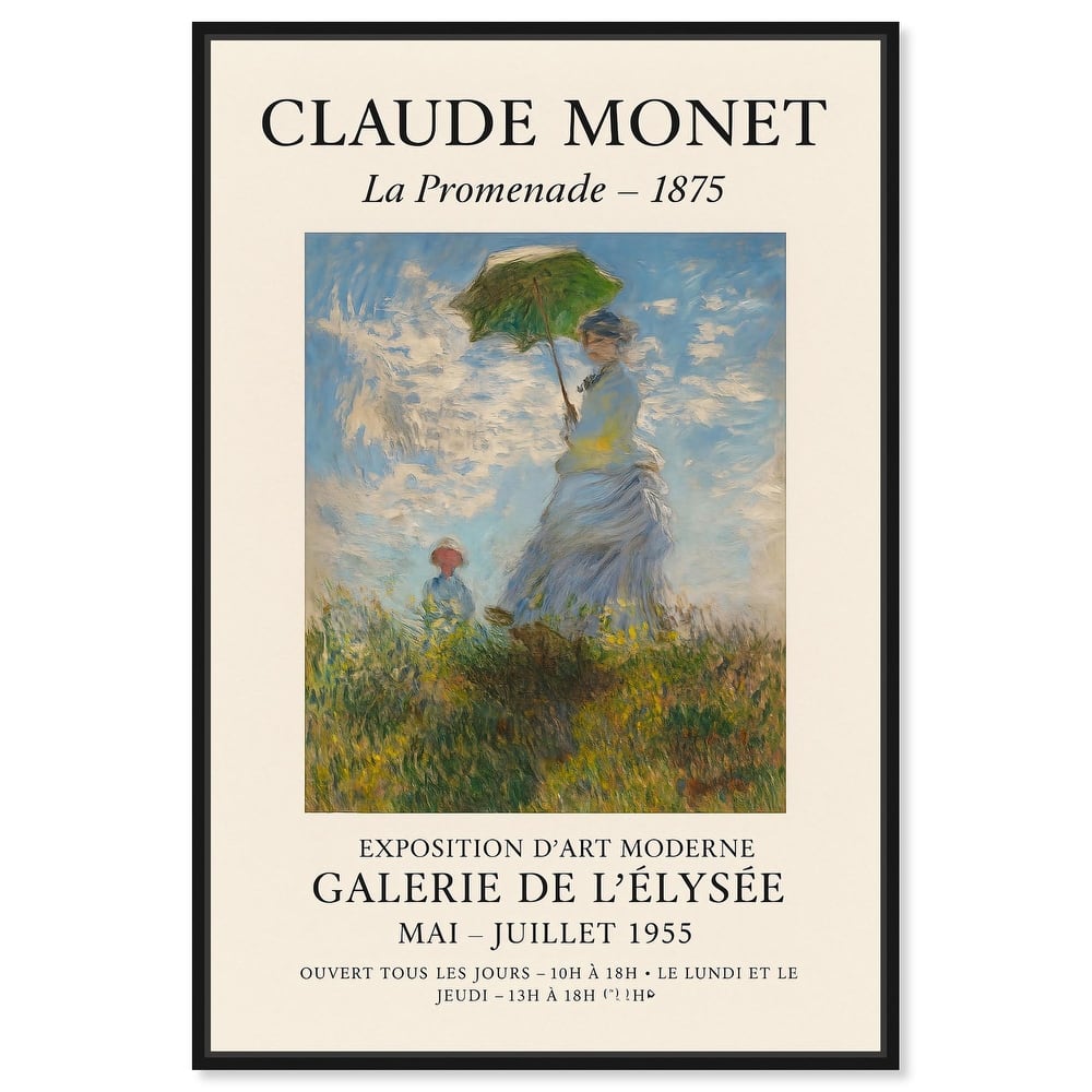 Woman with a Parasol Canvas by Art Remedy