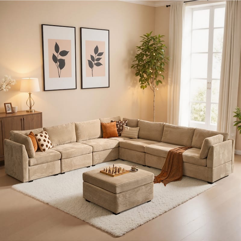 OVIOS Modern Minimalist L-Shaped Sofa​