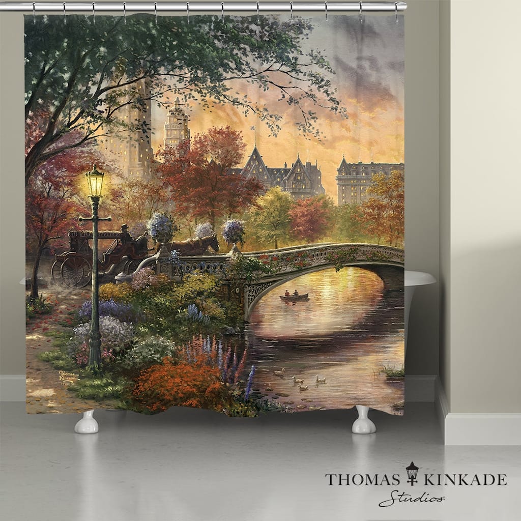 Thomas Kinkade Autumn in New York Shower Curtain by Laural Home