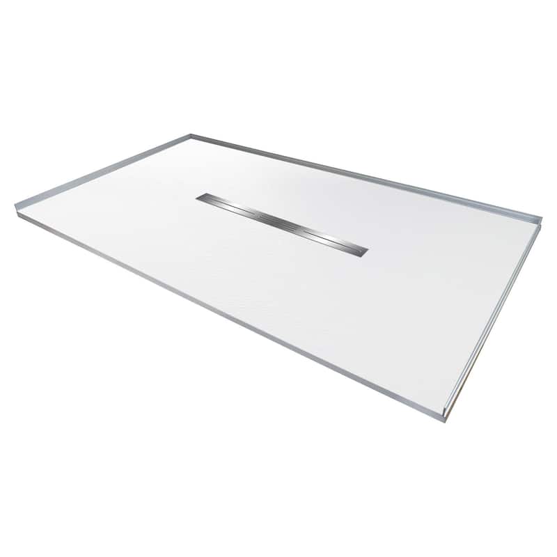 Transolid FZS6042C 59-1/8" x 41-1/2" Rectangular Shower Base with - White