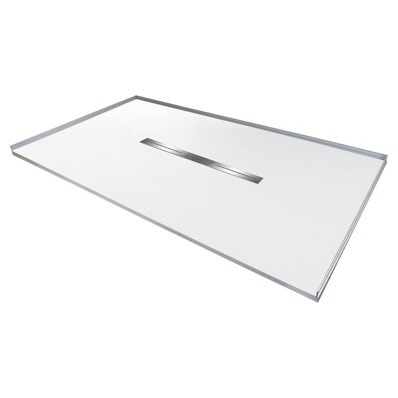 Transolid FZS6642C 64-7/8" x 41-1/2" Rectangular Shower Base with - White