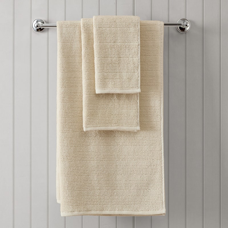 Martha Stewart Bedford Cottage 100% Cotton 6 Piece Towel Sets (Bath Towel/Hand Towel/Washcloth) - 6 Piece