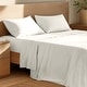 preview thumbnail 52 of 55, Bare Home Organic Cotton Sheet Set - Crisp Percale Weave Queen - Cream