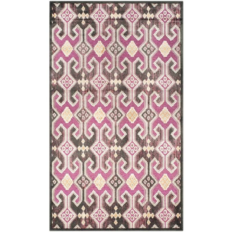 SAFAVIEH Paradise Elfie Modern Viscose Rug - 3'3" x 5'7" - Fuchsia/Purple
