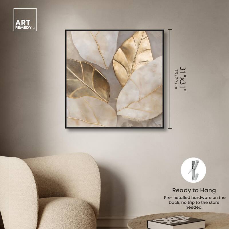 Golden Cascades Canvas by Art Remedy