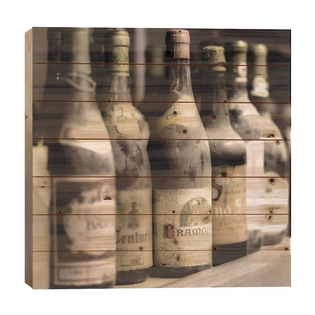 Enoteca a Cortona No. 2 Print On Wood by Alan Blaustein - Multi-Color
