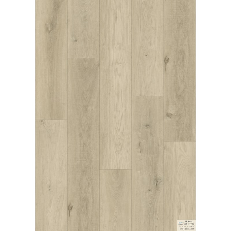 GOLDEN STATE FLOORS Nucore Longboard Collection - 8mm T x 9"W x 72"L WPC Vinyl Flooring (35.82sqft/box) - Whisper White
