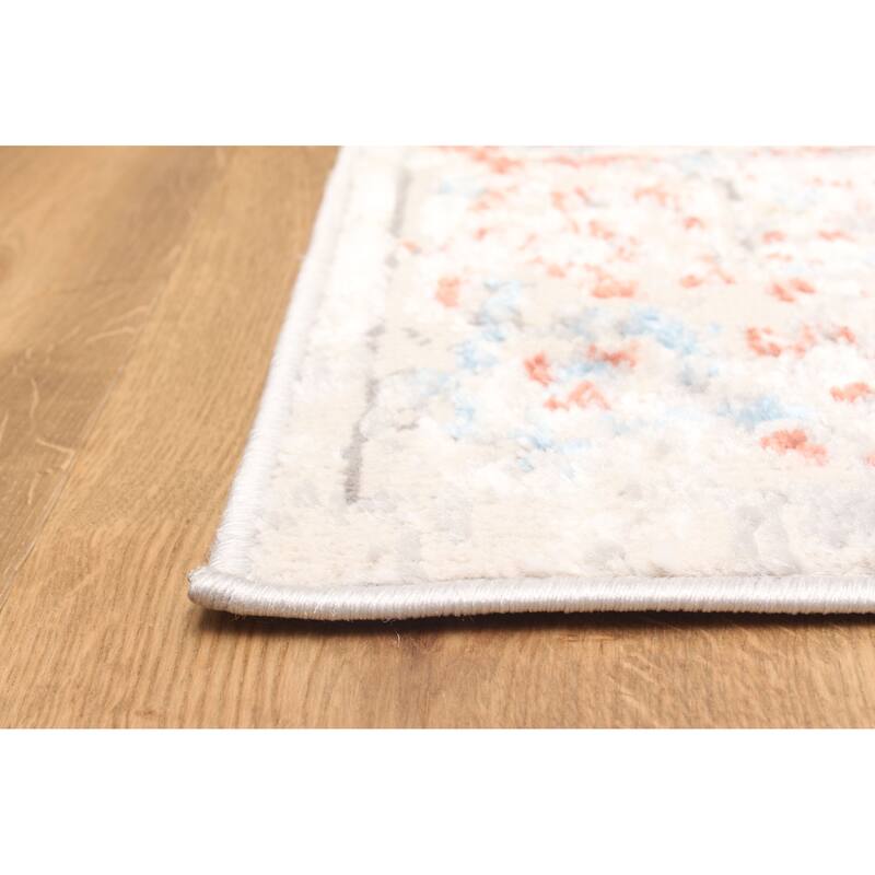 ECARPETGALLERY Machine Made Mira Ivory Area Rug