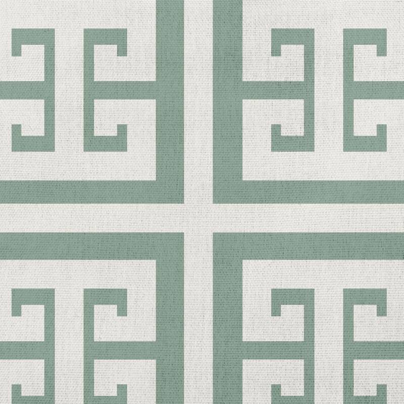 Greek Key Patterned Nautical Indoor/Outdoor Throw Pillow