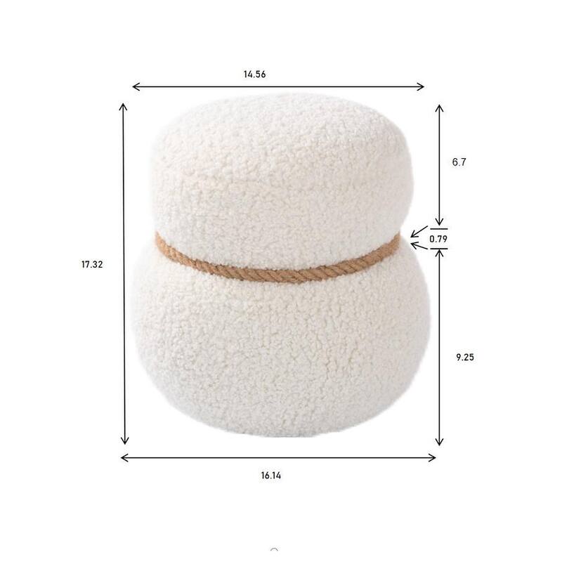 Snowman stool, seat body width 14.56in round belly, playful and lovely, suitable for any space
