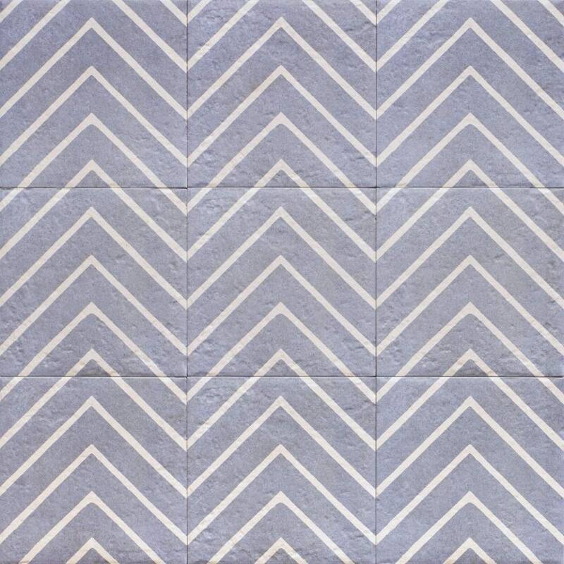 The Tile Life Verity Woven 8x8 Porcelain Floor & Wall Tile - Blue - 8 x 8 Sample