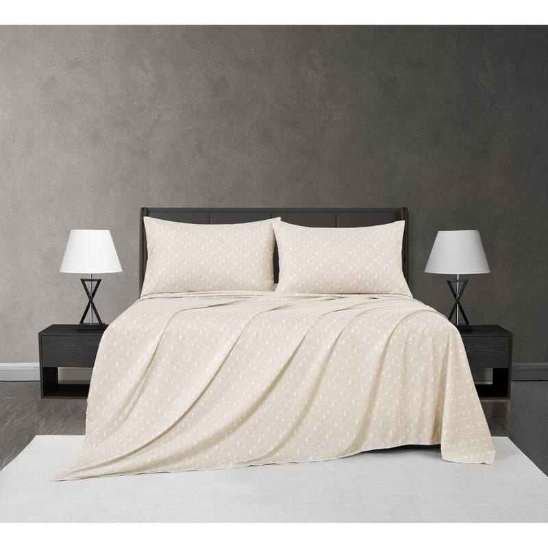 Benoite Neutral Sheet Set - Queen