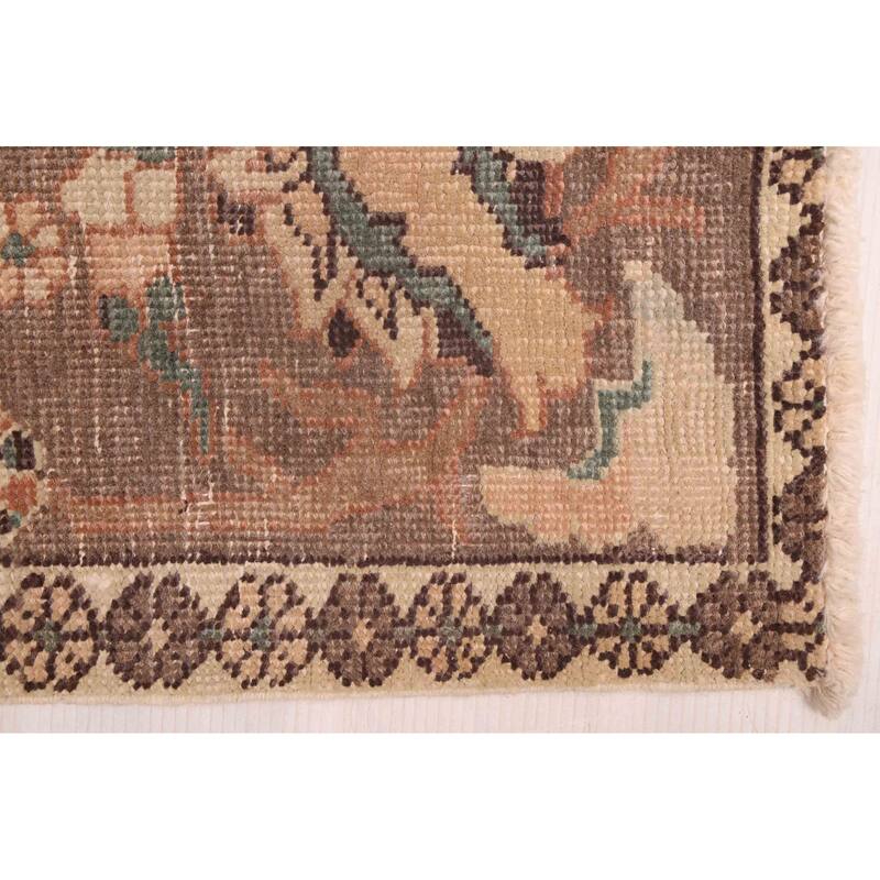 ECARPETGALLERY Hand-knotted Antalya Vintage Copper Wool Rug - 6'8 x 9'7