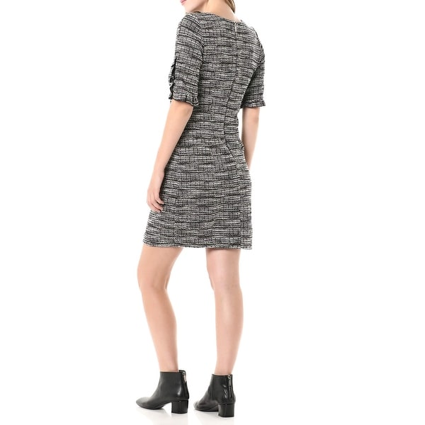 karl lagerfeld black dress with pearls