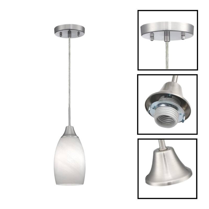 3 Pack dining room lights white hanging light glass pendant light
