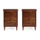 Middlebrook Bullrushes Solid Wood 3-Drawer Nightstand, Set of 2