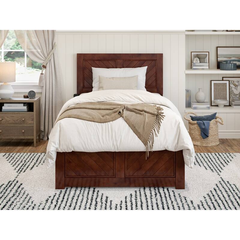 Canyon Foundation Bed Frame with Matching Footboard
