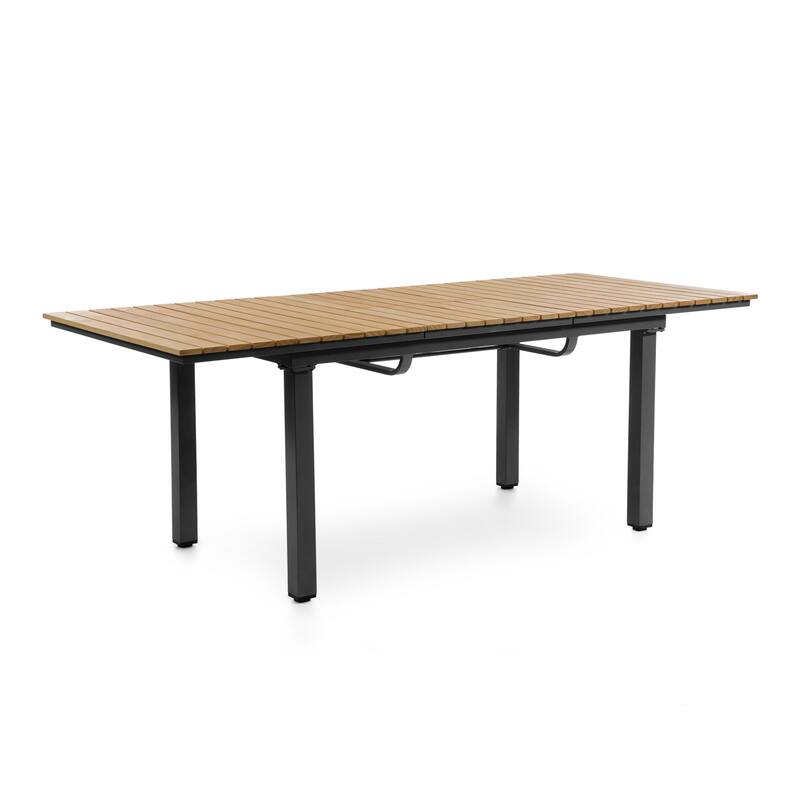 Mackay Teak Extendable & Reclining Outdoor Dining Set for 6 People