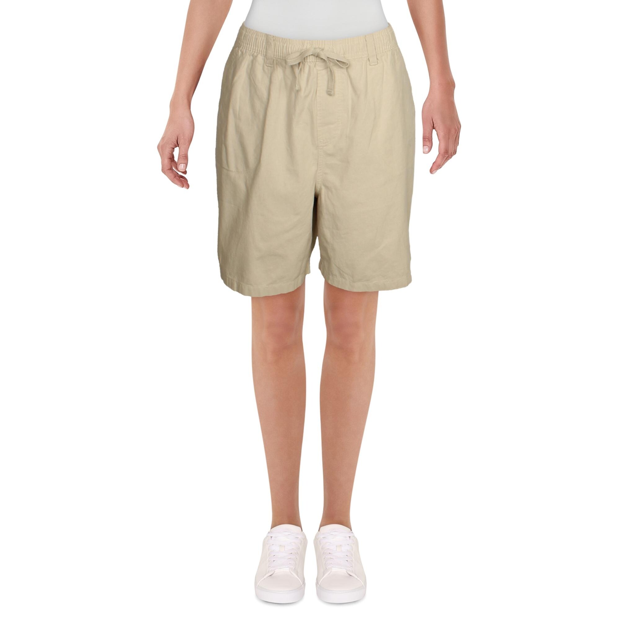 womens pull on cargo shorts
