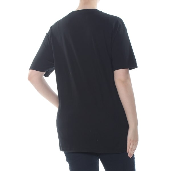 DISNEY Womens Black Mickey Mouse T-Shirt Top 2X Plus