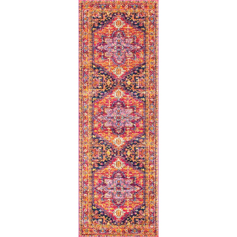 Nuloom Jaclyn Bohemian Medallion Area Rug