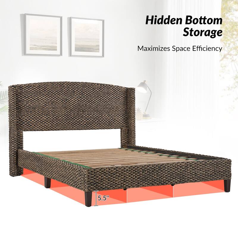 Ludwig Traditional Standard Bed with Wingback Design by HULALA HOME