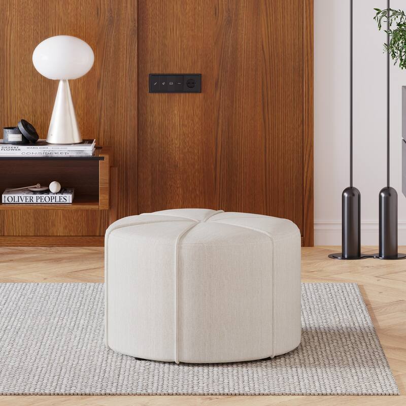Modern Ottoman for Living Room - Beige