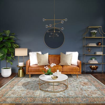 Milano Drev Traditional Medallion Hand-Knotted Area Rug