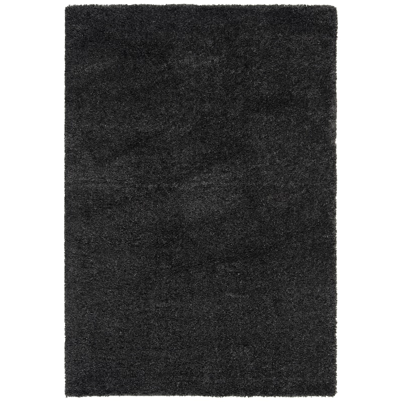 SAFAVIEH August Shag Solid 1.2-inch Thick Area Rug - 12' x 15' - Charcoal