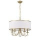 preview thumbnail 5 of 3, Bellevue CLCH66220 Adalynn 5 Light 22" Wide Crystal Drum Chandelier