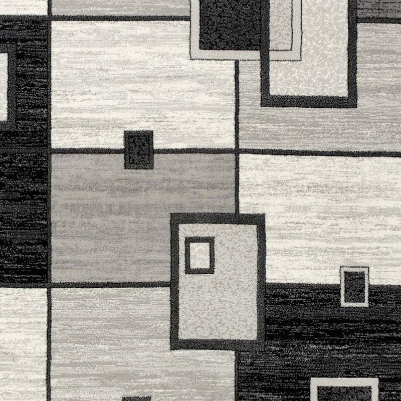 HomeRoots Geometric Modern Runner Area Rug
