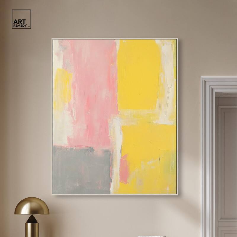 Blush and Sunshine Canvas by Art Remedy