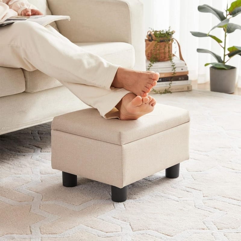 Small Foot Stool Ottoman for Living Room