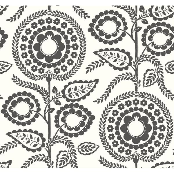 pomegranate floral wallpaper
