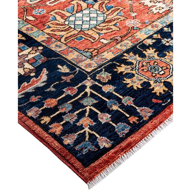 Serapi One-of-a-Kind Hand-Knotted Area Rug - Red - 9' 0" x 11' 9"